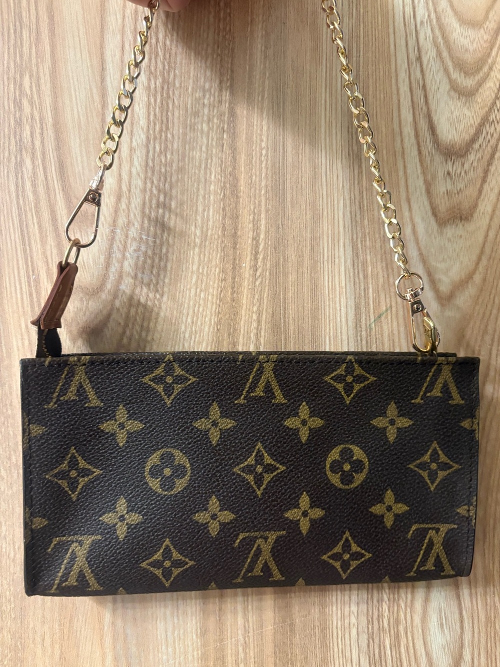Authentic Louis Vuitton monogram Accessory GM pouch